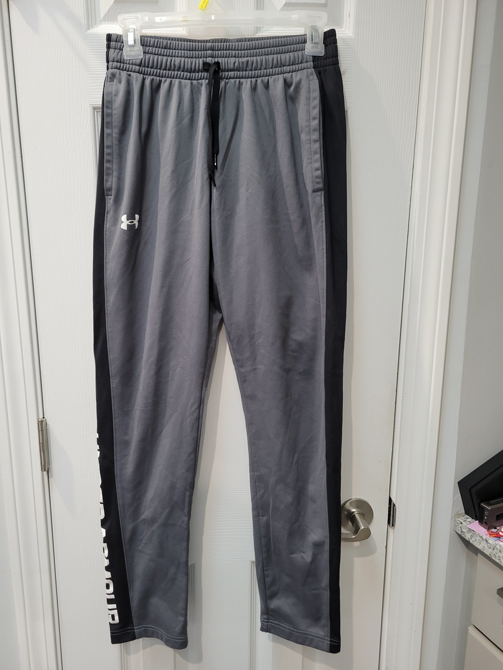 Under Armour Gray and Black Men's Athletic Joggers